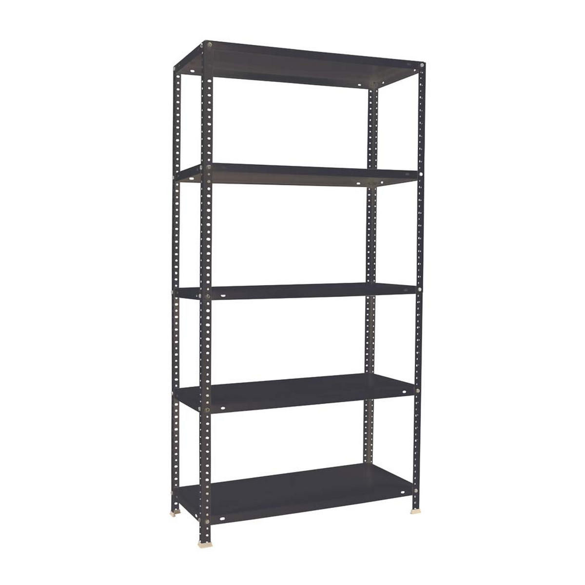 SCHRAUBREGAL PANDA TALL | HxBxT 200x110x50cm | 5 Fachböden | Fachlast 90kg | Anthrazit - Anthrazit, Metall (110/200/50cm) - PROREGAL