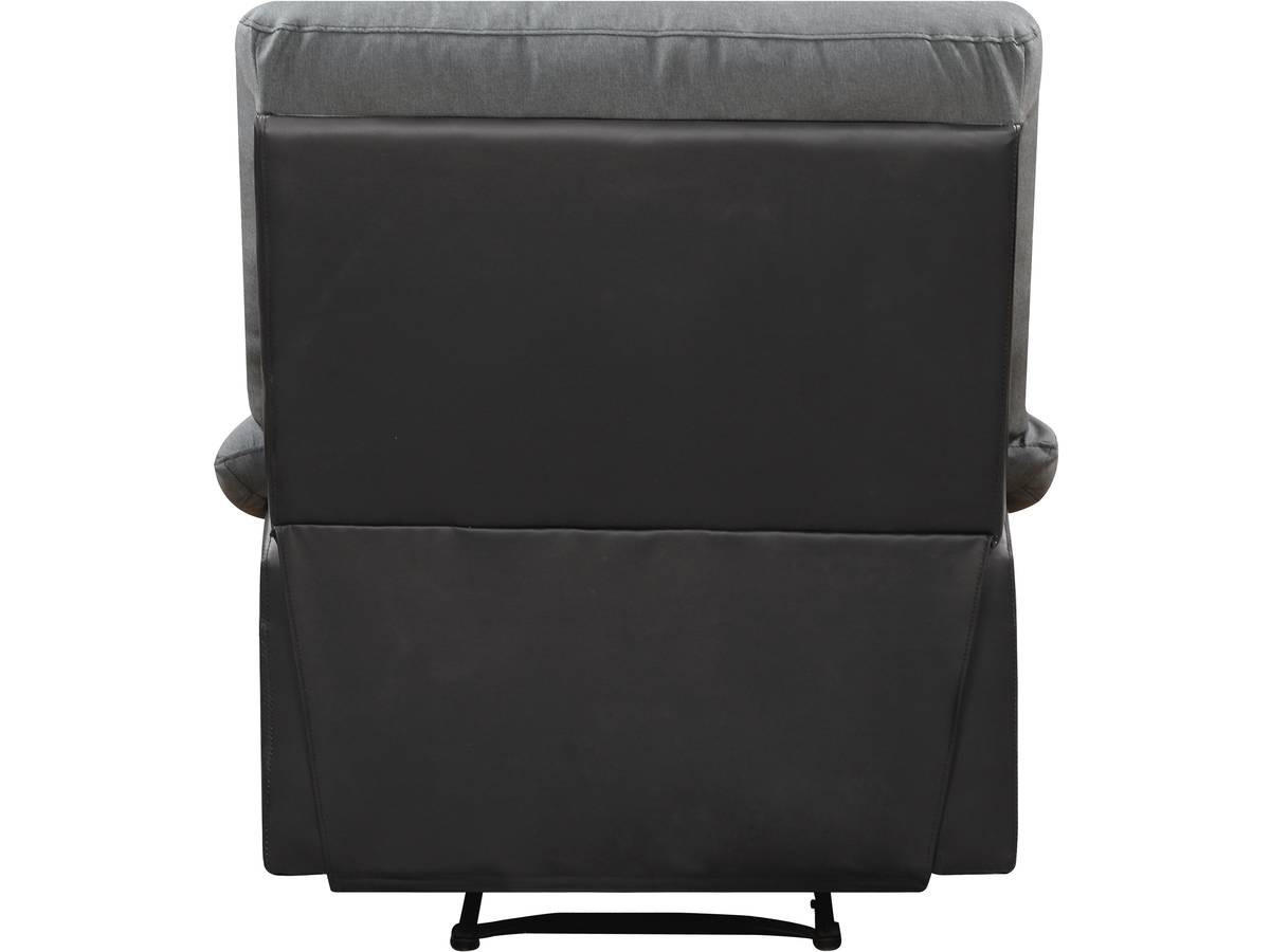 RELAXSESSEL Lincoln Schwarz/Dunkelgrau - Dunkelgrau/Schwarz, Kunststoff/Textil (90/103/89cm) - Habitat Garten