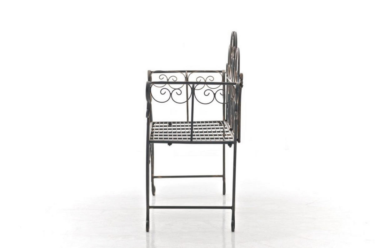 GARTENBANK Minno bronze - Braun, Metall (128/46/94cm) - TPFGarden