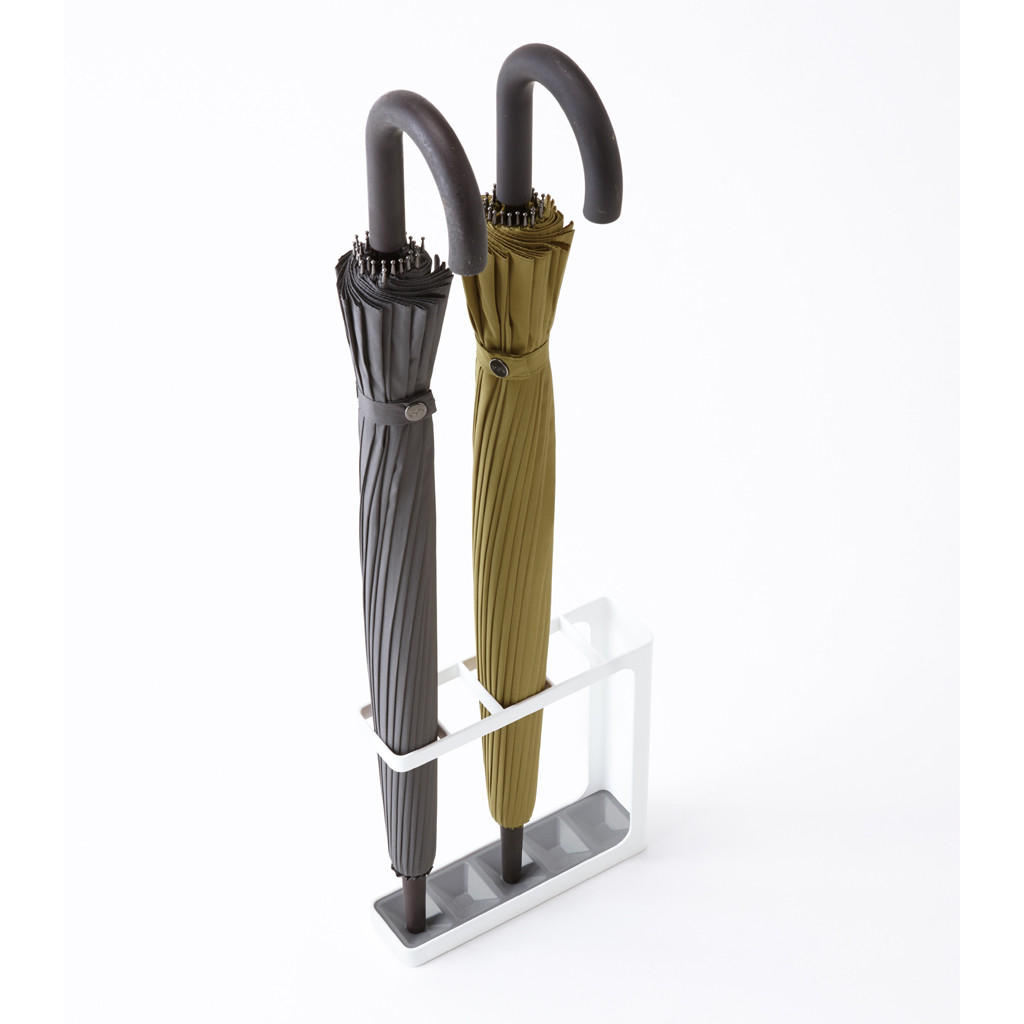 SCHIRMSTÄNDER Tower 7930 Weiß Metall 24.3/23.5/6.5 cm - Weiß, Metall (23.5/24.3/6.5cm) - Yamazaki