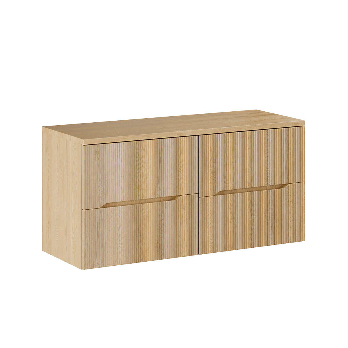 WASCHTISCHUNTERSCHRANK 120.6cm Isaline Helle Eiche - Braun, Holzwerkstoff (120.6/59/46cm) - Petits-meubles