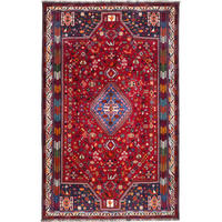 TEPPICH Gashgai Rot 279/174 cm Schurwolle - Rot, Textil (174/279cm) - Looma