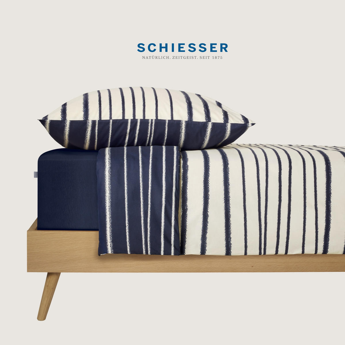 BETTWÄSCHESET Wesley - Renforcé - 2-teilig - 135 x 200 cm - Blau - Blau, Textil (135/200cm) - SCHIESSER