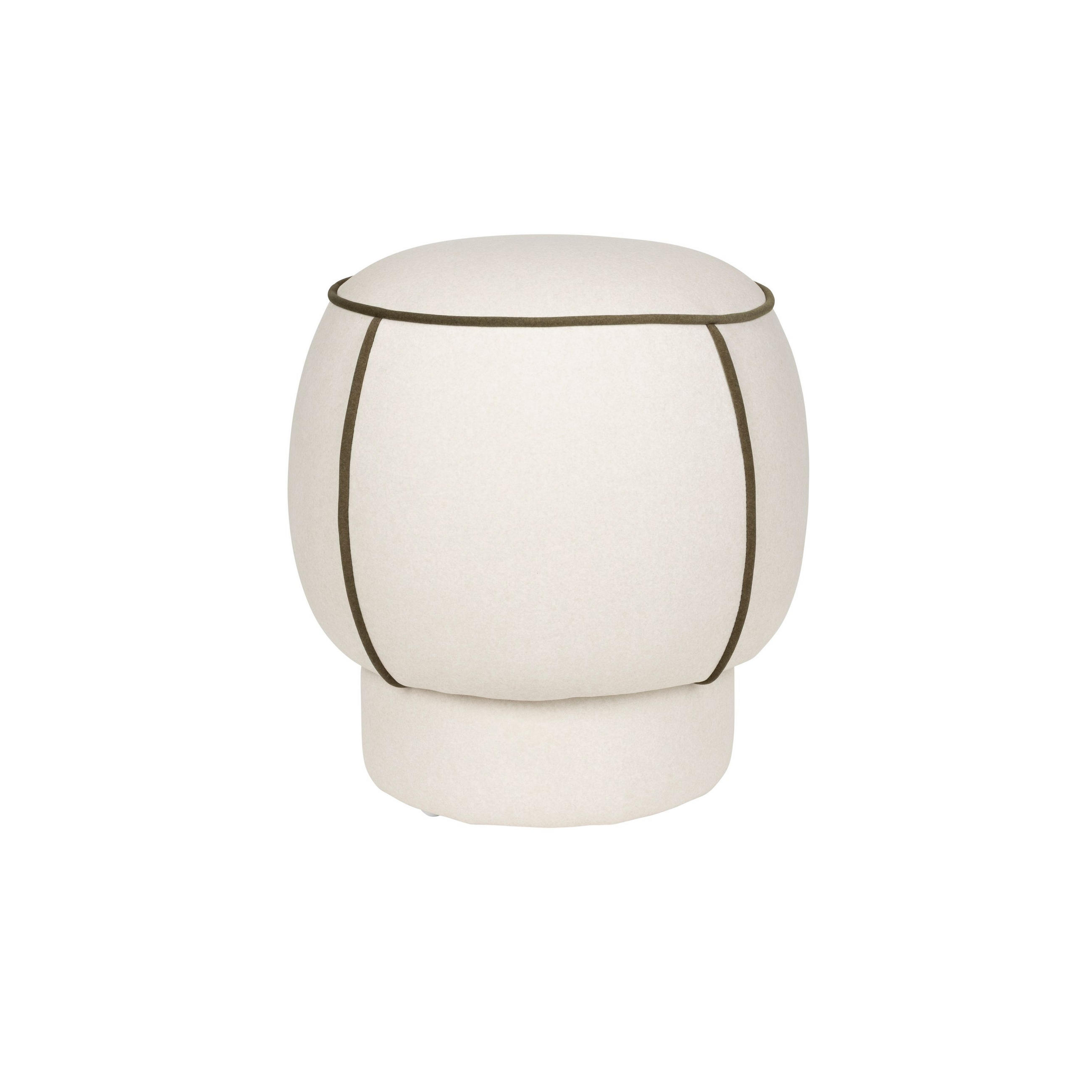 SITZHOCKER Marina Hocker Weiß - Weiß, Kunststoff (45/48/45cm) - Housecraft Living