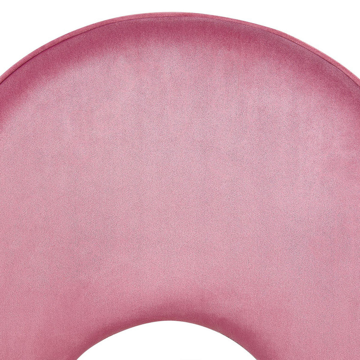 ESSZIMMERSTUHL 2er-Set Samtstoff Rosa Magalia - Pink, Textil/Metall (47/84/45cm) - Beliani