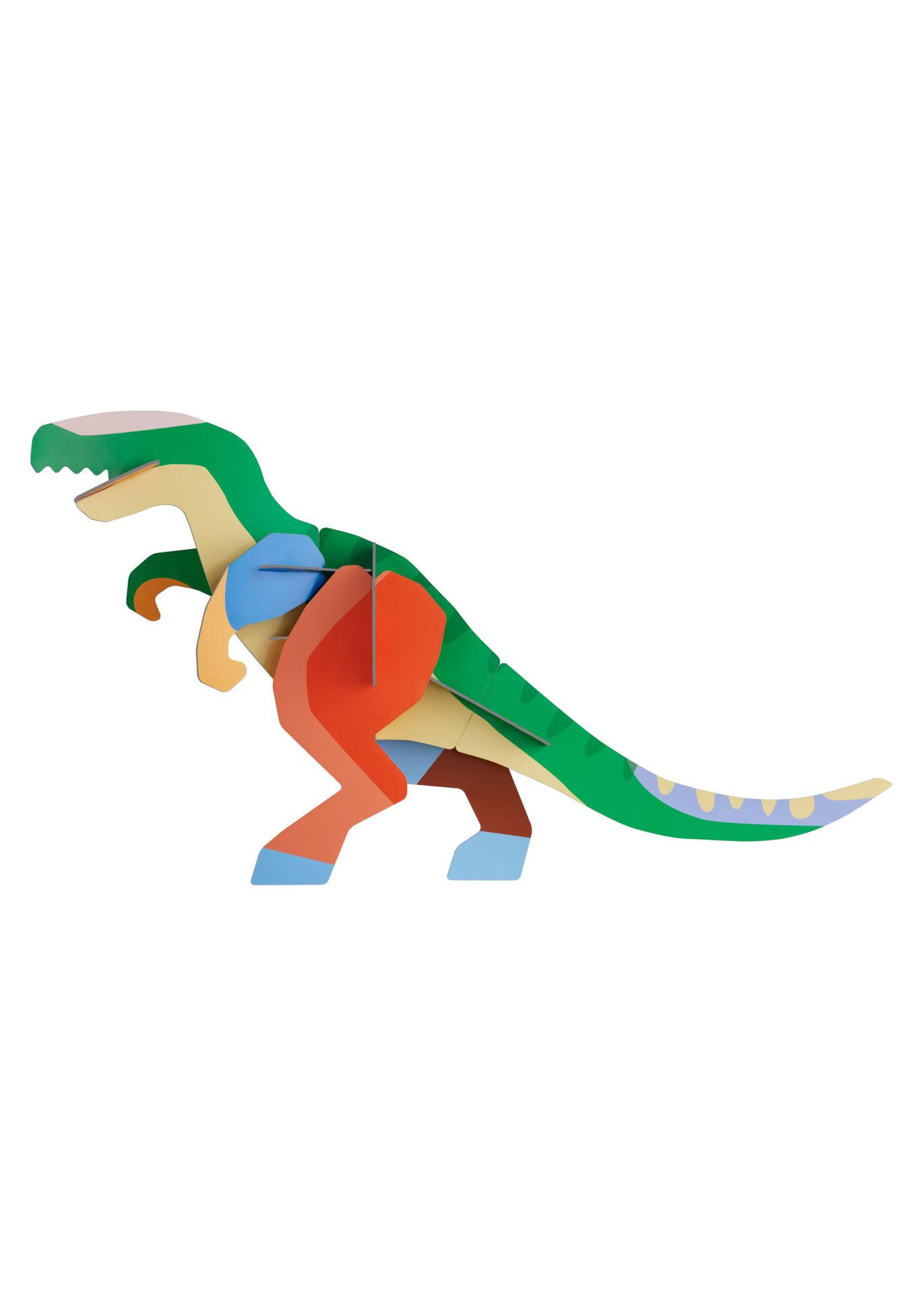 WANDDEKO Leucht T-Rex-Bast 18.7/47.2 cm - Multicolor, Wellpappe (18.7/47.2/89cm) - Studio Roof