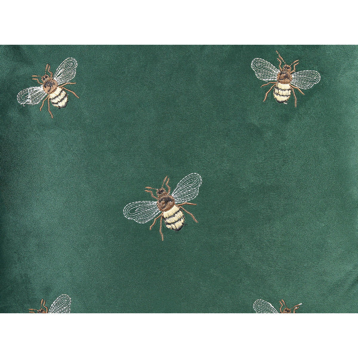 DEKOKISSEN 2er-Set Smaragdgrün 45/45 cm Talinum - Smaragdgrün, Textil (45/45cm) - Beliani
