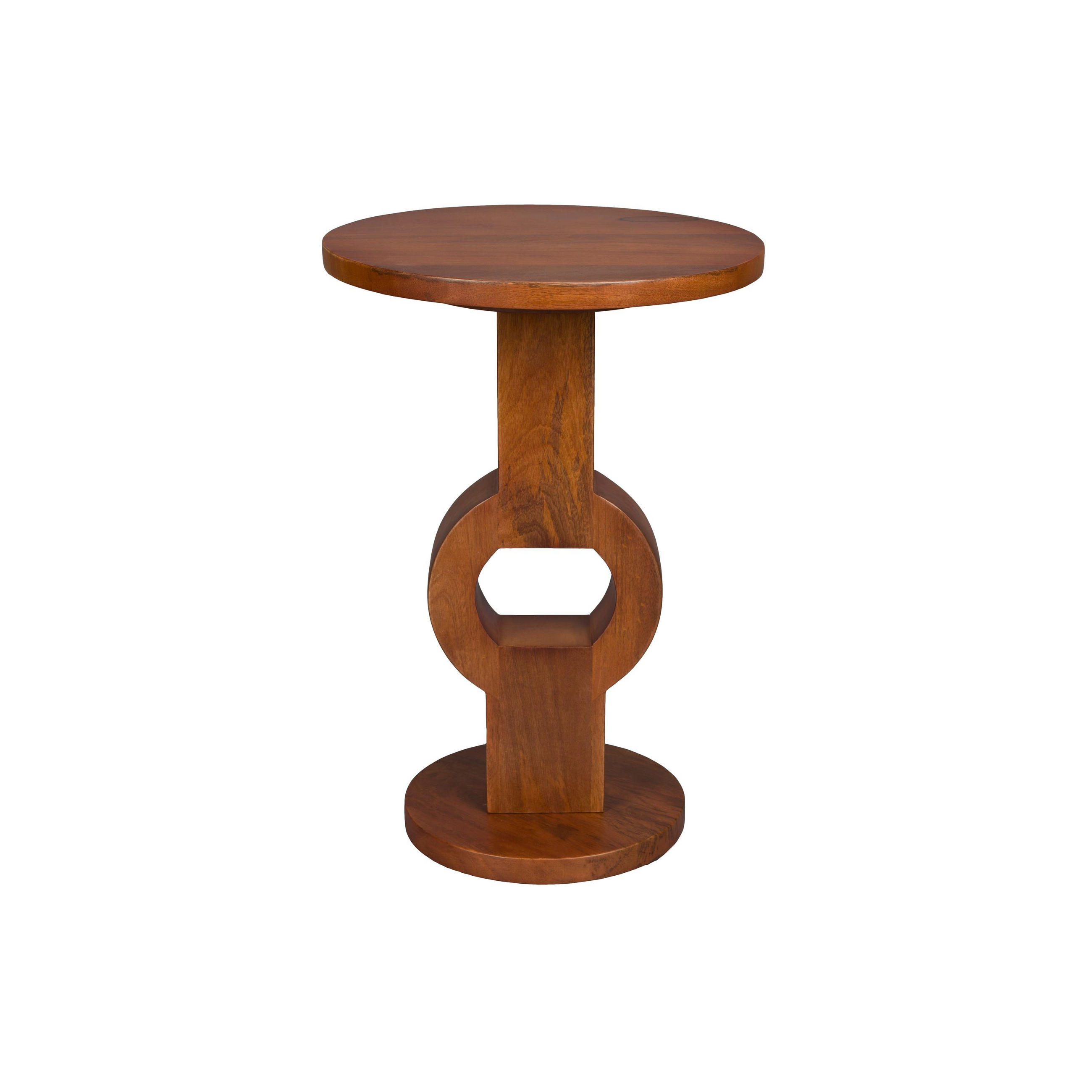 BEISTELLTISCH Tondo Rund 36 cm Braun - Braun, Holz (36/36/53cm) - Dutchbone