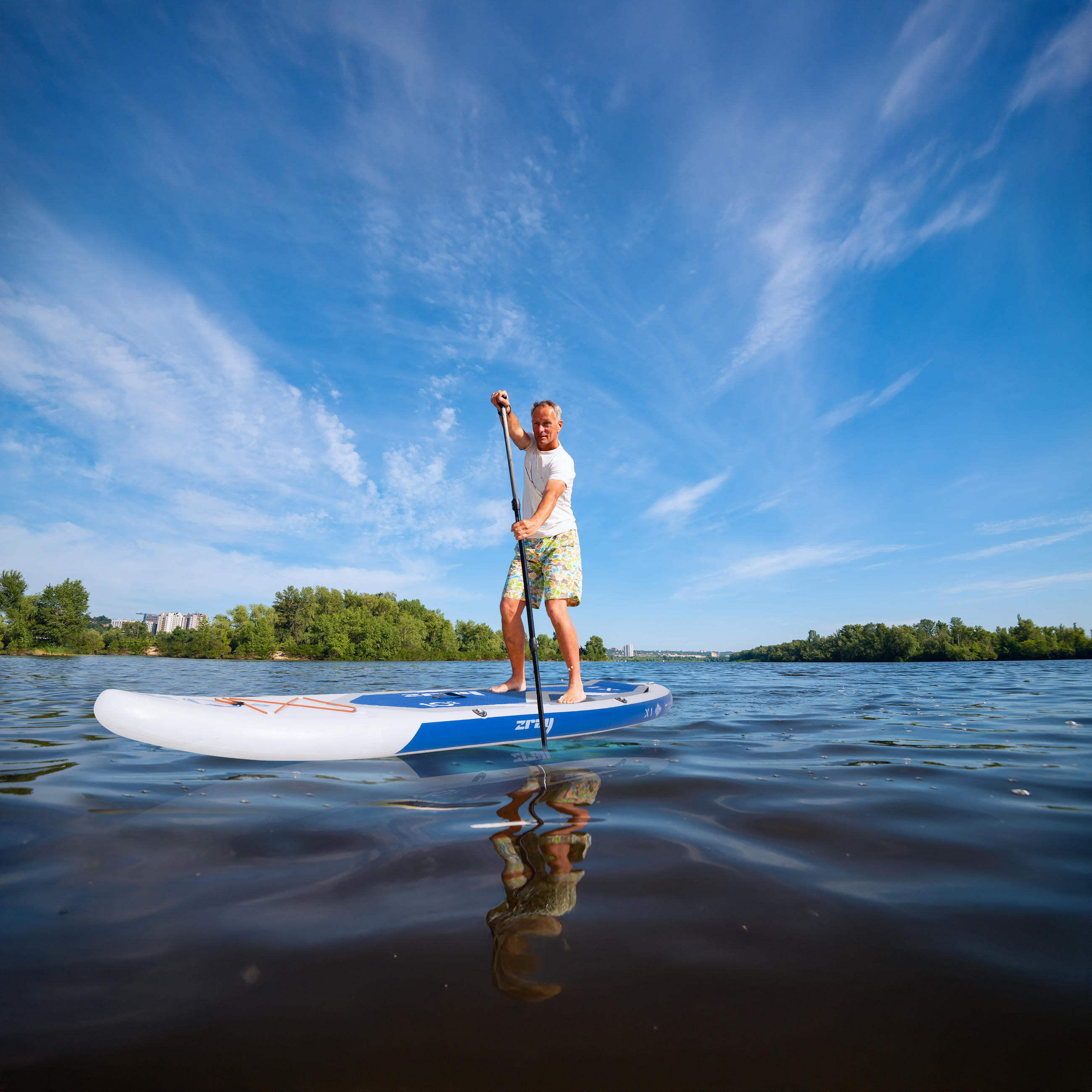 STAND-UP-PADDLE-BOARD X1 SUP Komplettset 310 x 81 x 15 cm mit viel Zubehör - Blau, Kunststoff (310/81/15cm) - Zray