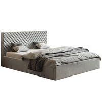 BETT Grau OLDO 8 Gepolstert Mit Bettkasten 180x200 cm - Grau, Textil (180/200cm) - Sepro Meble