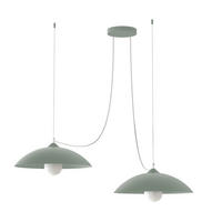 HÄNGELEUCHTE - Grün, Metall (40/40/9cm) - Lumicom