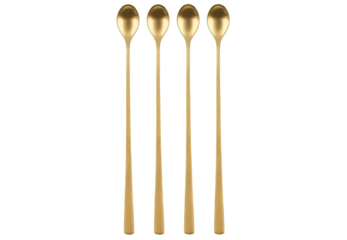SMOOTHIELÖFFEL 4er-Set 26 cm - Goldfarben, Metall (7/31/3cm)