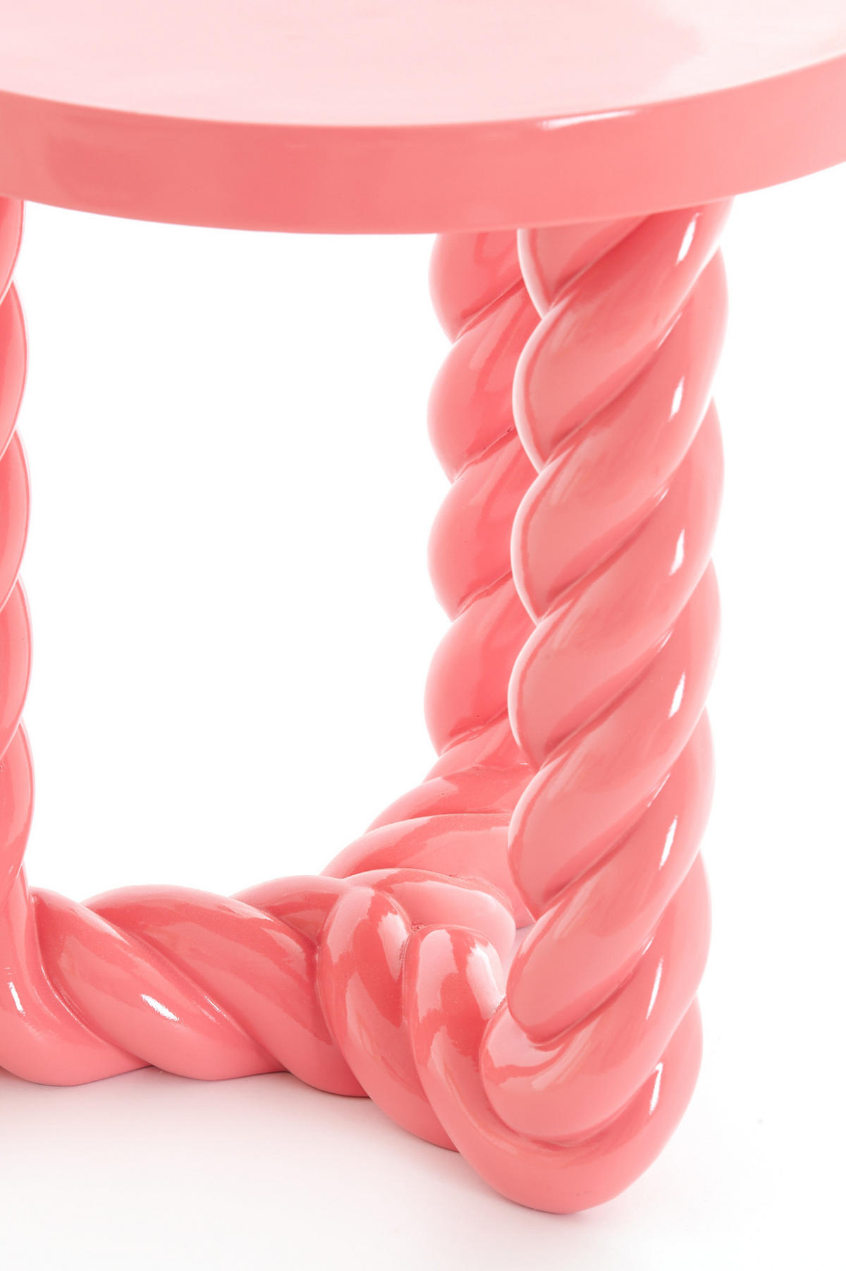 BEISTELLTISCH Vallejo Rosa Ø46/46 cm - Pink, Kunststoff (46/46/46cm) - Light & Living