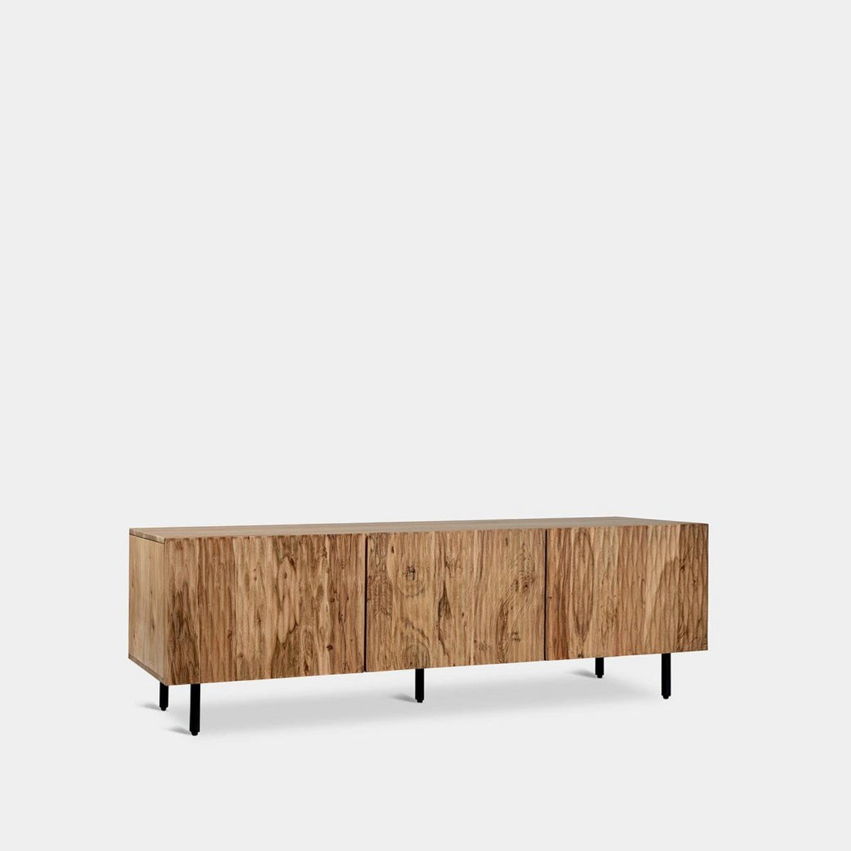 TV-ELEMENT Diya Natürlich 160 cm x 52 cm - Naturfarben, Holz (160/52/40cm) - Klast Home