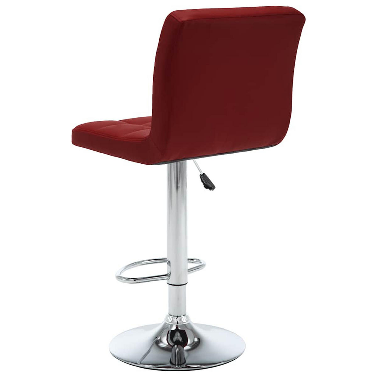 BARHOCKER 2er set Weinrot Kunstleder - Weinrot, Leder (47/114/40cm) - vidaXL