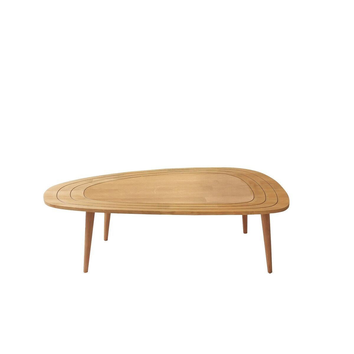 COUCHTISCH mit abgerundeten Kanten 115/50/38 cm - Apfelbaumfarben, Holzwerkstoff (115/50/38cm) - Calicosy
