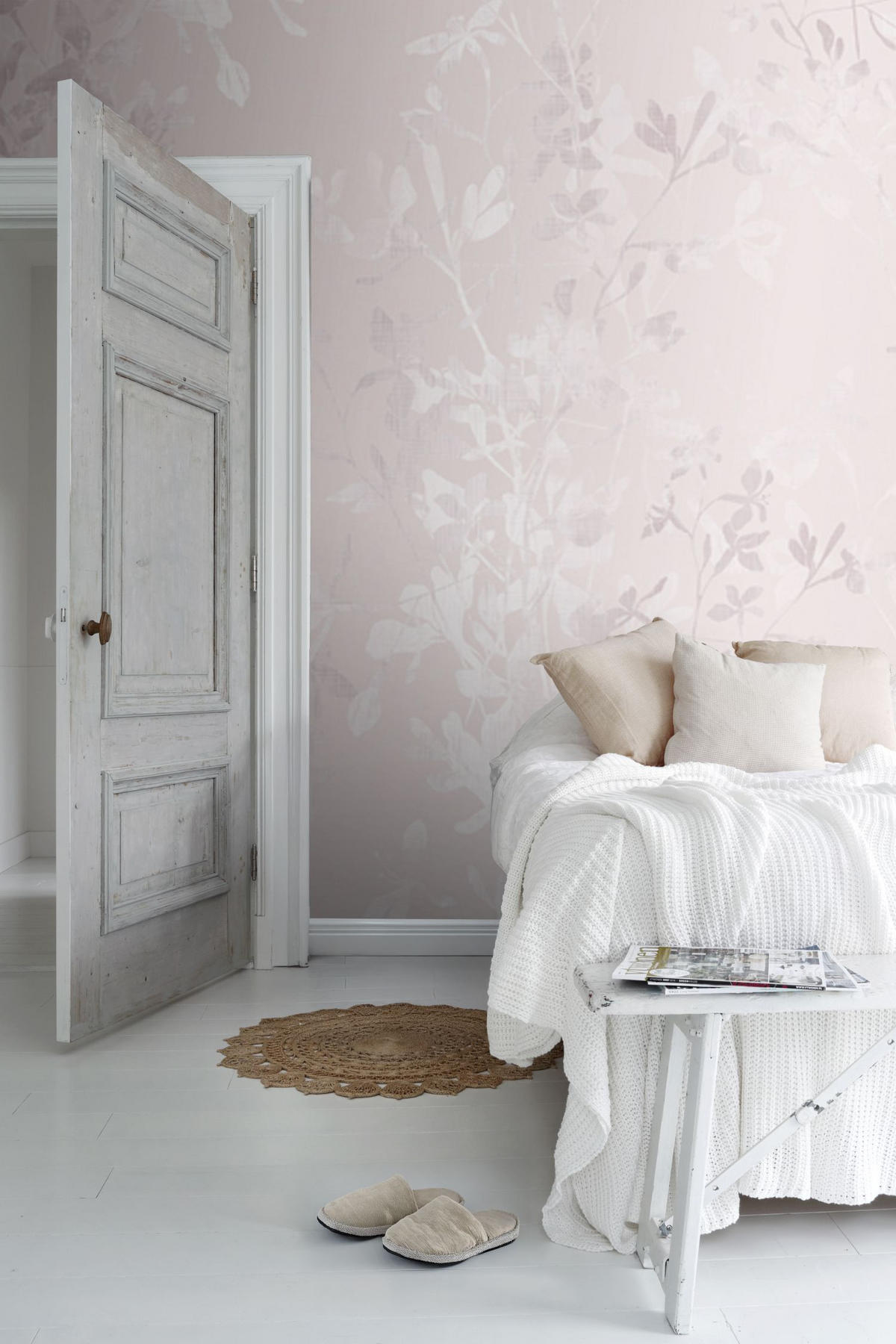 FOTOTAPETE Blumen 424 x 280 cm - Pink, Papier (424/280cm) - Sanders & Sanders