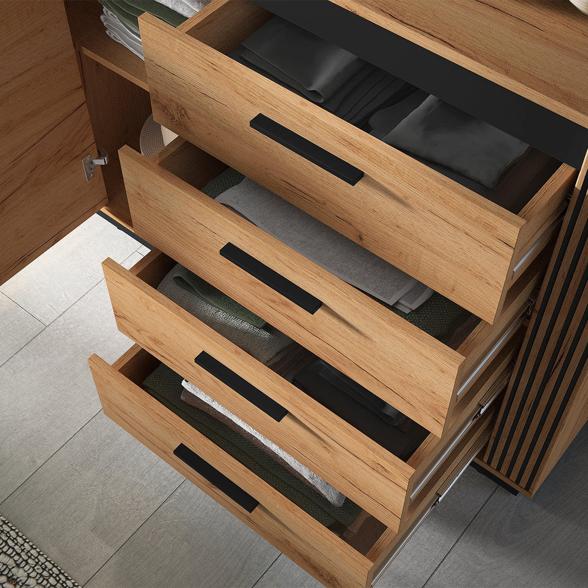 SIDEBOARD Solal Holz - Braun, Holzwerkstoff (115/90/40cm) - Petits-meubles
