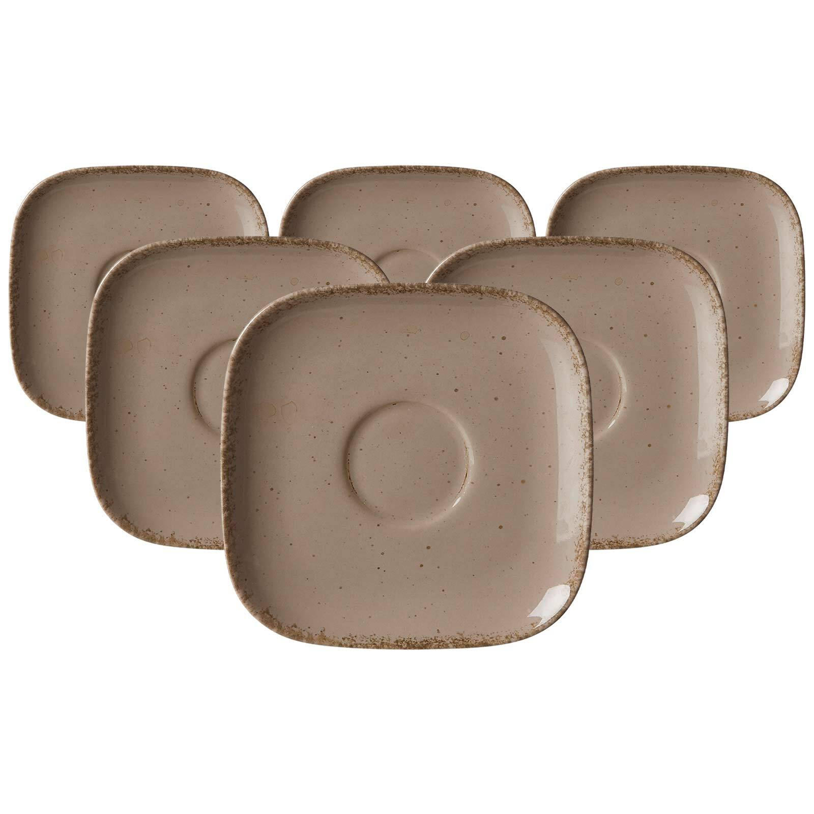 KAFFEEUNTERTASSEN Casa Grau ø 13,5 cm 6er Set - Grau, Keramik (13.5cm) - Ritzenhoff Breker