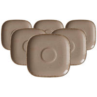 KAFFEEUNTERTASSEN Casa Grau ø 13,5 cm 6er Set - Grau, Keramik (13.5cm) - Ritzenhoff Breker