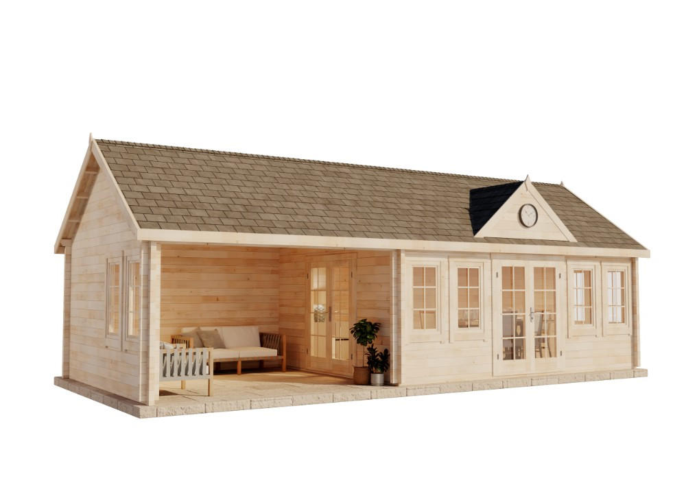 Alpholz Gartenhaus Natur 950x351x420 cm