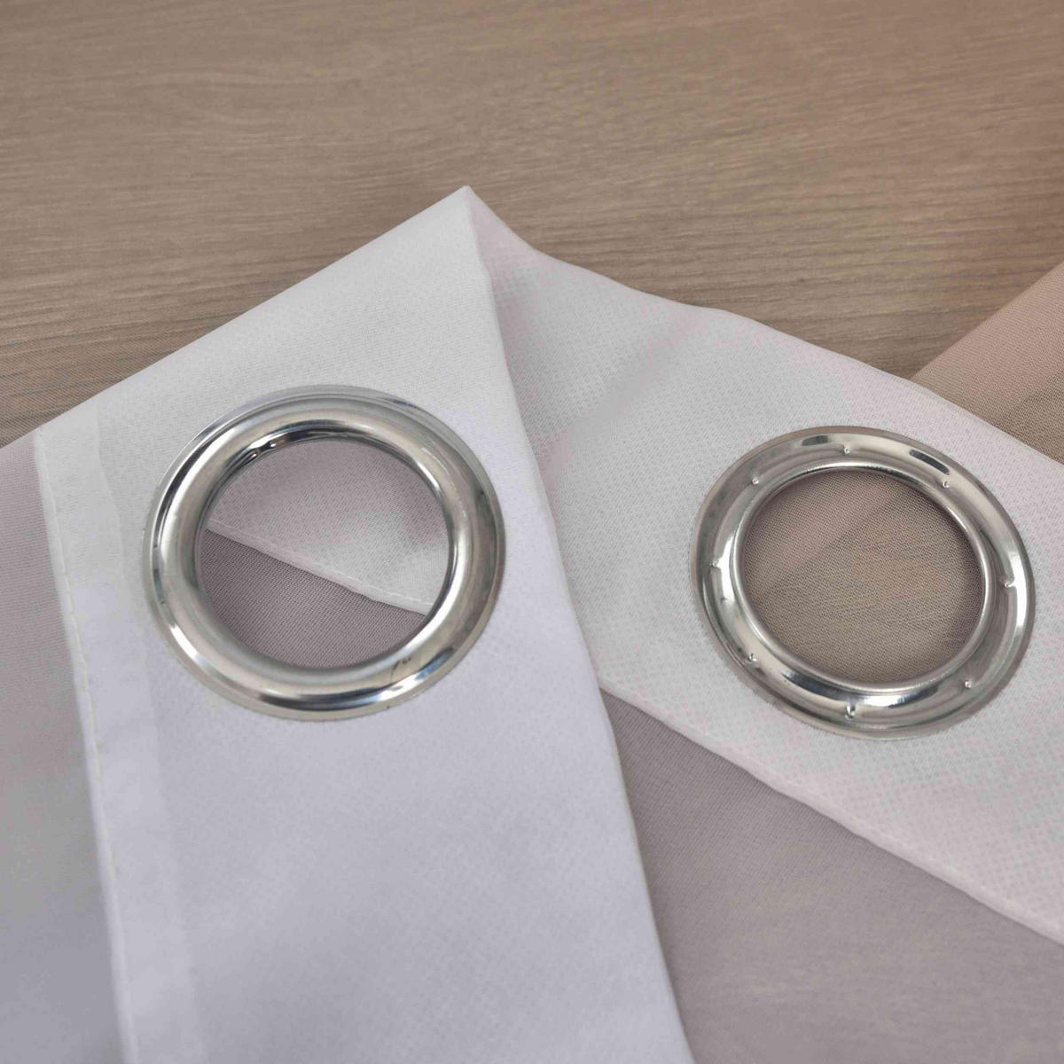 VORHANG 2ER SET »Modena« HxB 175x140 cm Braun - Braun, Textil (140/175cm) - Gardinenbox