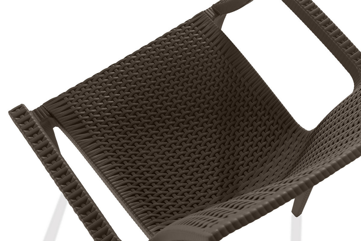 GARTENSTUHL ETULI 2-tlg, Braun - Braun, Kunststoff (56/88/50cm) - KONSIMO®