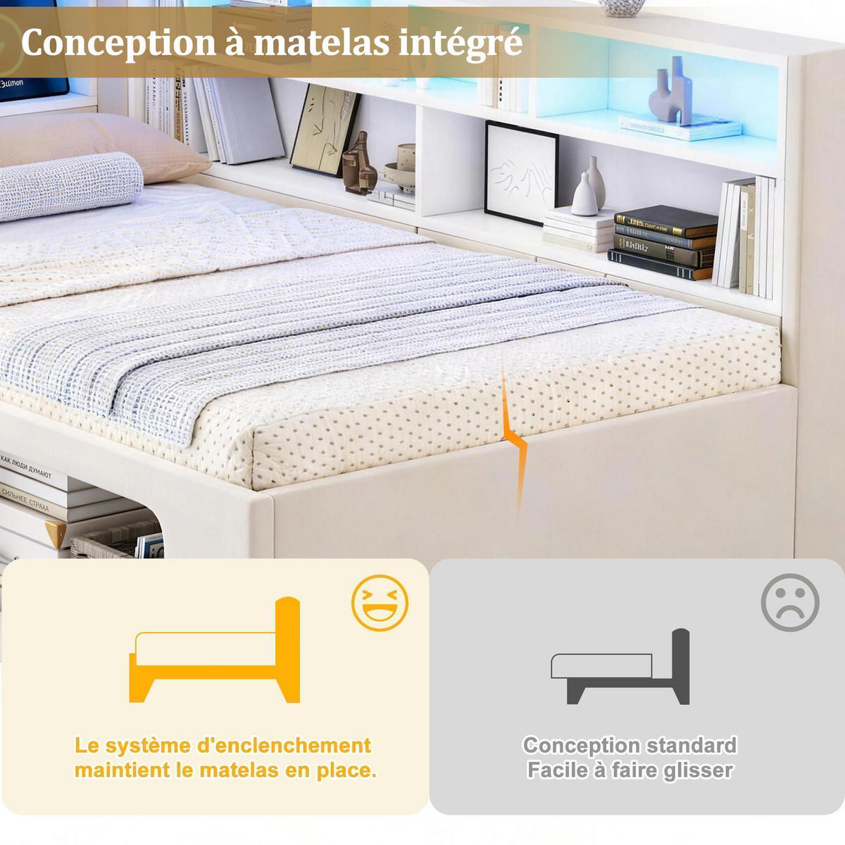 TAGESBETT 90x200 cm mit super großen Tierhöhle in beigem Samt - Beige, Textil (90/200cm) - KOMHTOM