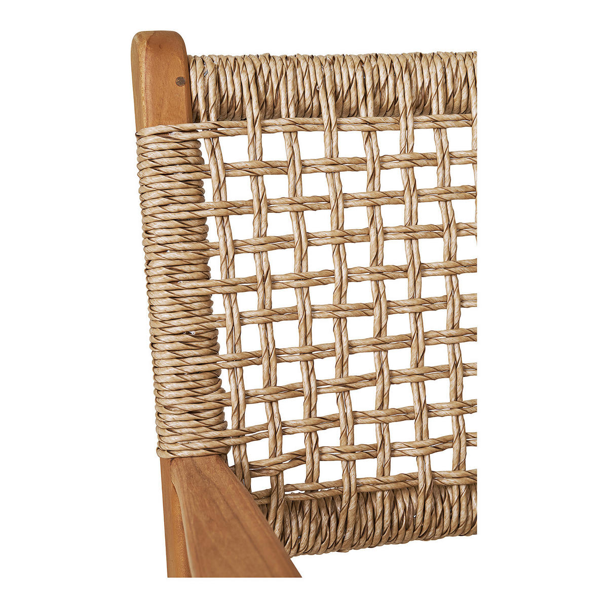 GARTENSTUHL MIT ARMLEHNEN - Braun - Rattan - Massivholz - 57 x 90 x 56 cm - Braun, Naturmaterialien/Holz (57/90/56cm) - home24