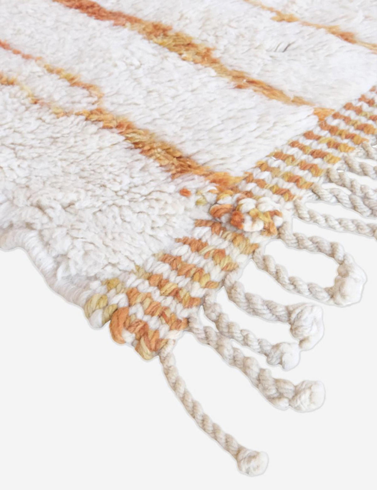 BERBERTEPPICH elegant handgeknüpft aus Wolle 300x 400 cm - Orange, Naturmaterialien (300/400cm) - AFK Living