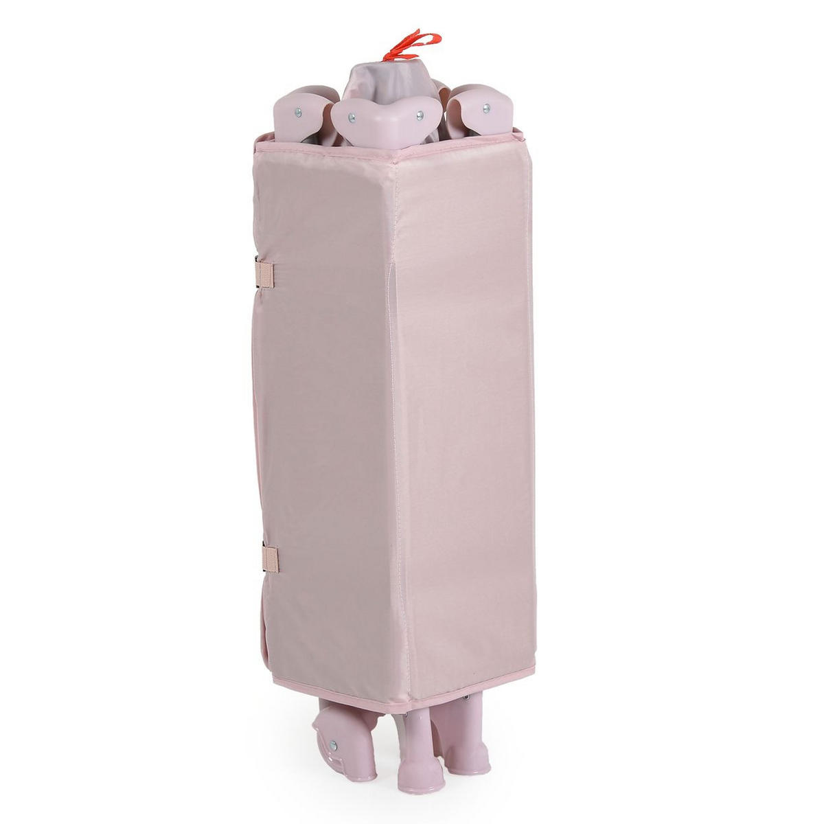 REISEBETT Uno Faltmatratze rosa Räder Laufstall klappbar Aufbewahrungstasche - Rosa, Kunststoff (60/120cm) - Moni