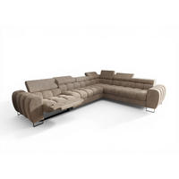 ECKSOFA Bastien Relax - Beige, Holzwerkstoff/Textil (330/260cm) - Fun Möbel