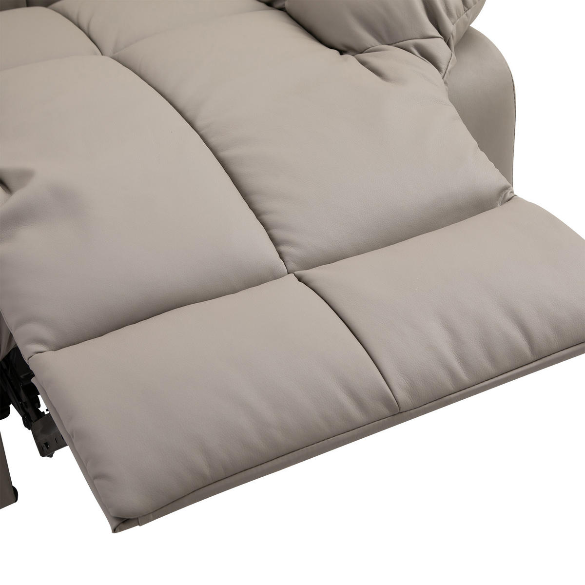 MASSAGESESSEL DE-15341 8 Vibrationpunkte mit Fernbedienung Grau - Grau, Leder (99/99/94cm) - ComfortXL
