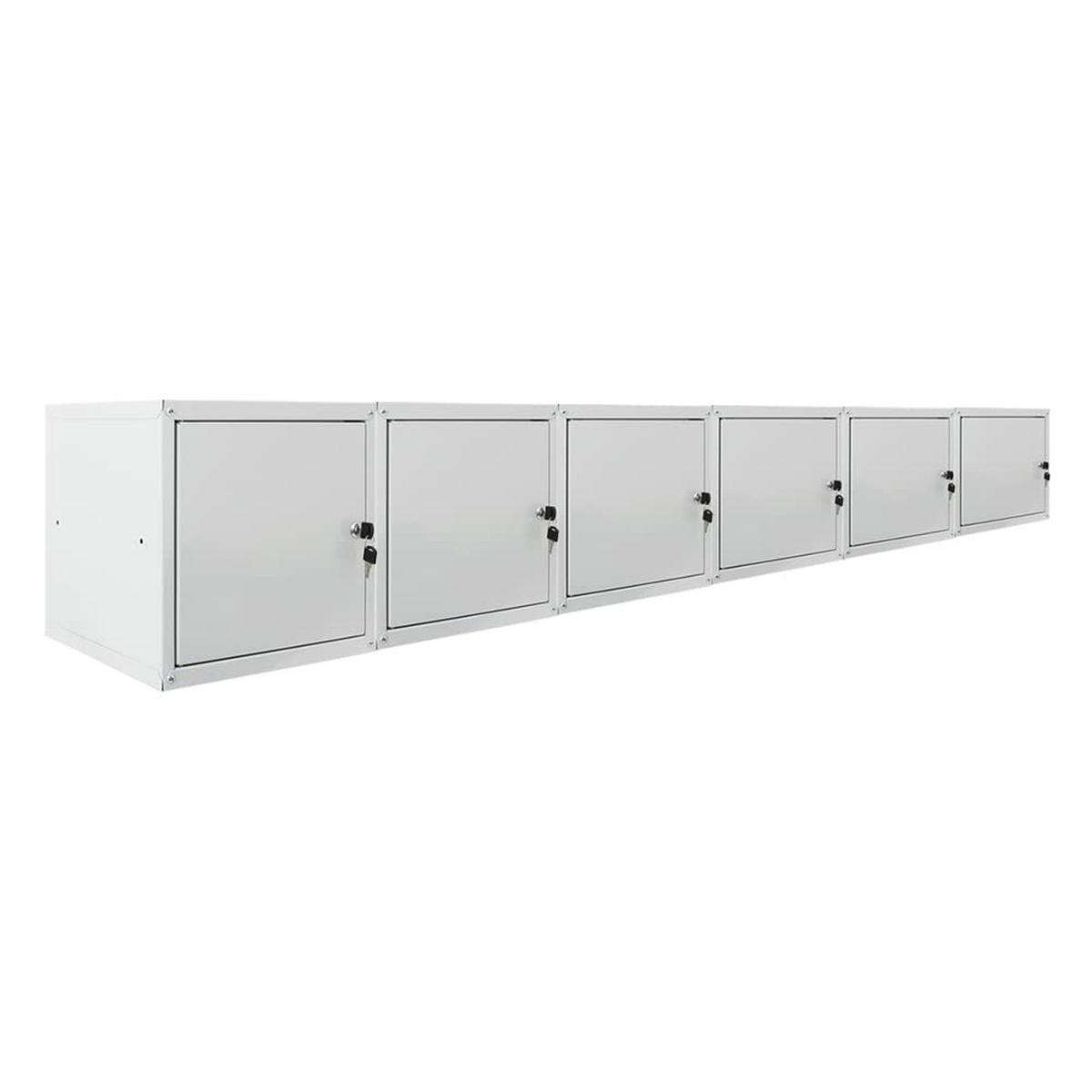 SCHLIESSFACHWÜRFEL Cubic 6er-Set 35x35x35 cm Grau - Grau, Metall (70/105/35cm) - PROREGAL