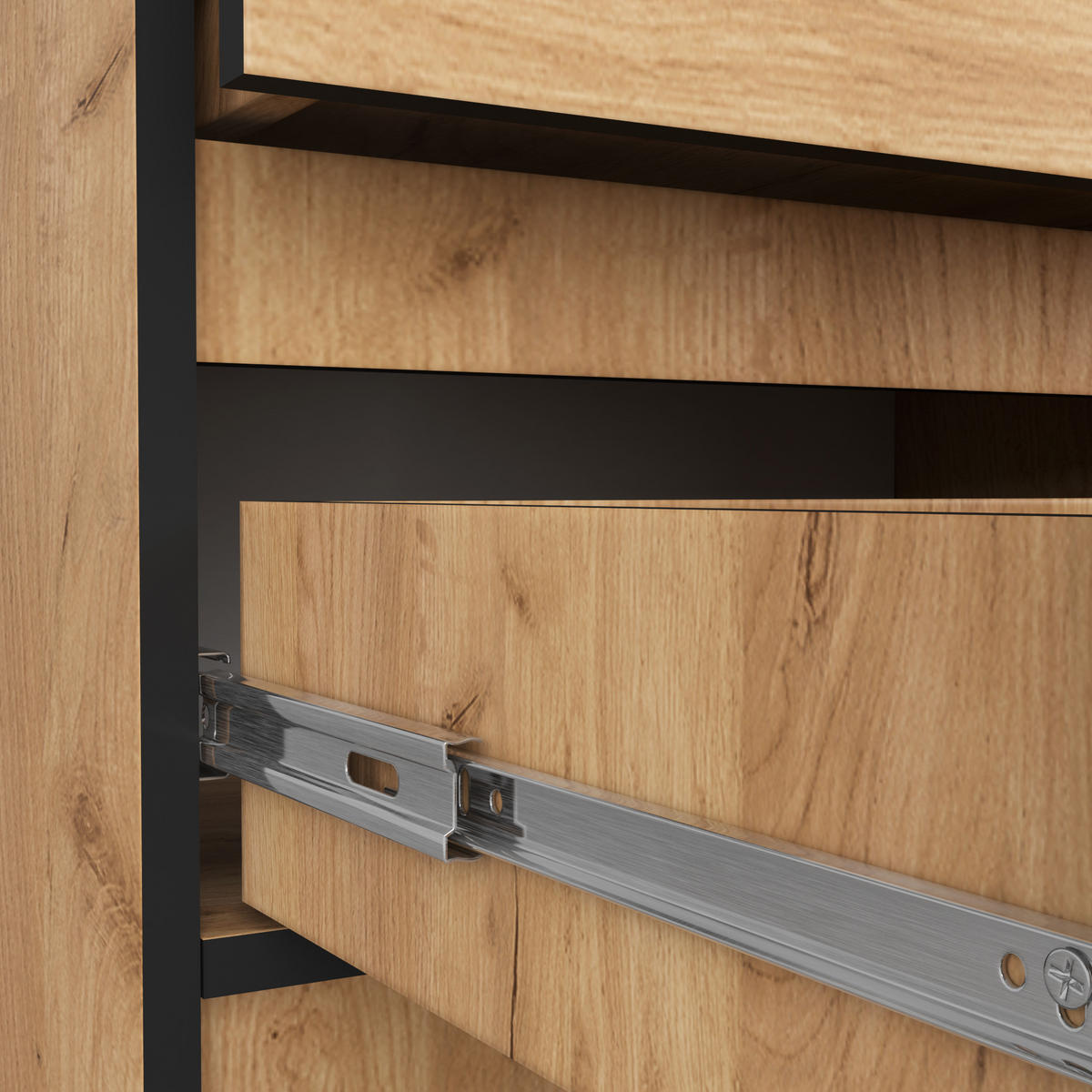 NACHTSCHRANK Eichefarben 60x40x55 cm - Eichefarben, Holzwerkstoff (60/55/40cm) - Akord