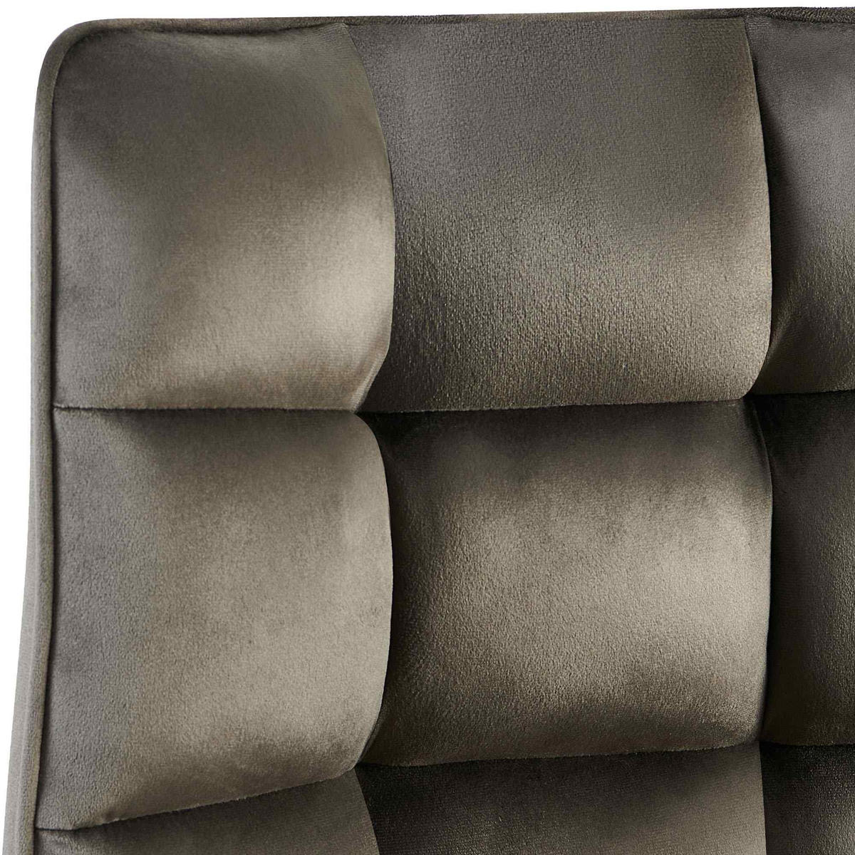 STUHL 2er Set Samt Anthrazit - Anthrazit/Schwarz, Textil/Metall (58/84/57cm) - CLP