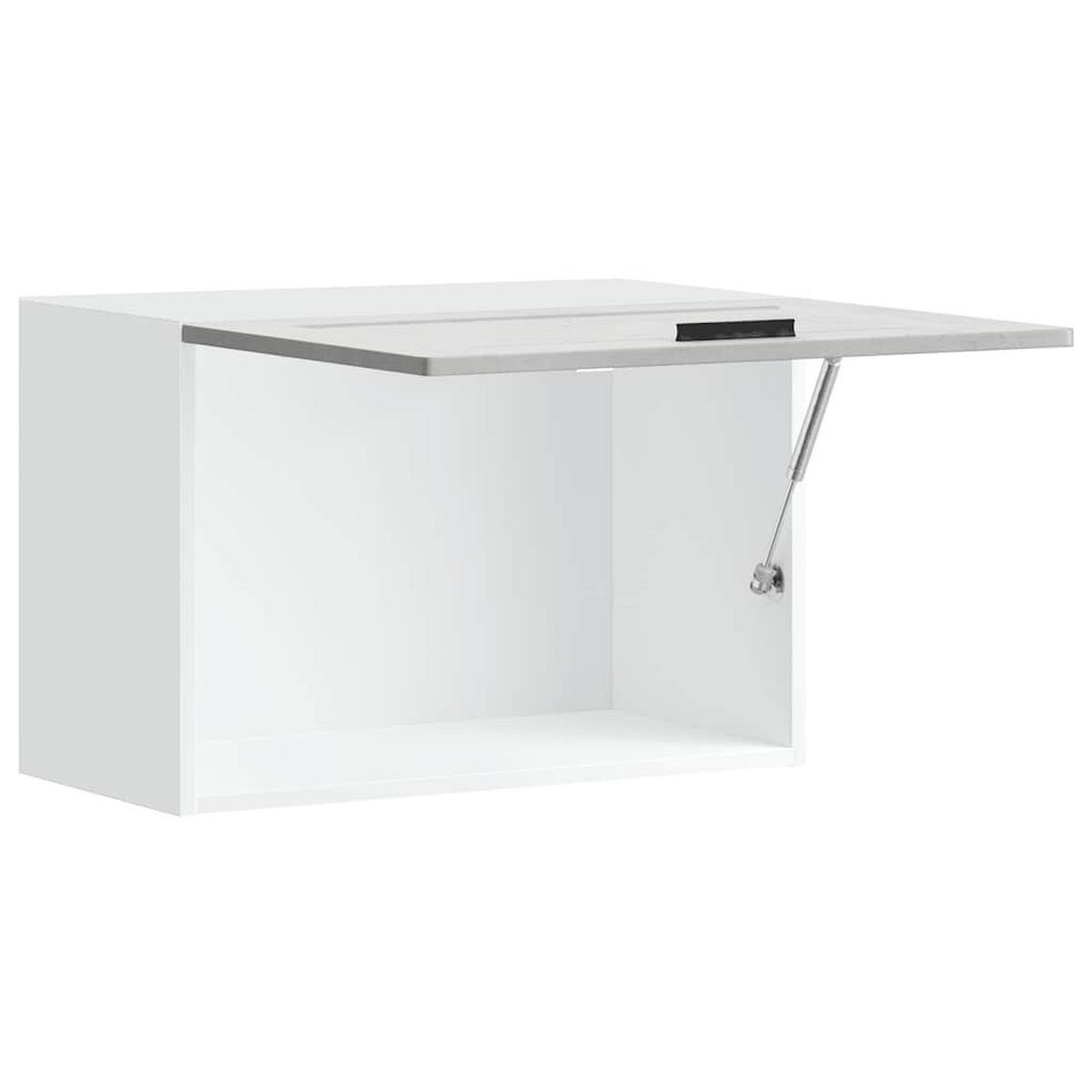 KÜCHEN-HÄNGESCHRANK Betongrau Holzwerkstoff - Grau, Holzwerkstoff (31/40/60cm) - vidaXL