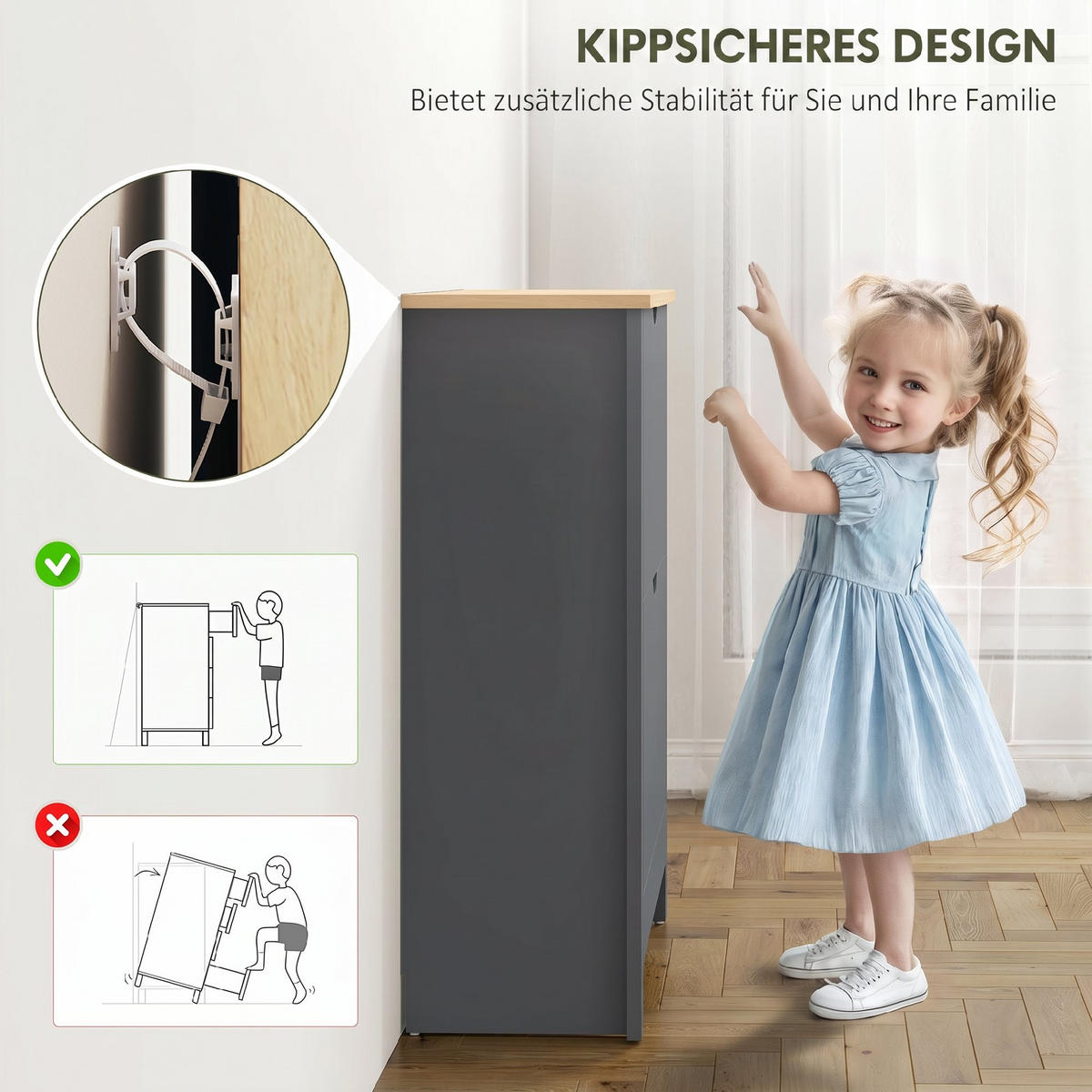 SCHUHSCHRANK Dunkelgrau 26.0/72.0/80.0 cm - Dunkelgrau, Holzwerkstoff (72/80/26cm)