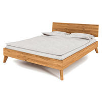 GREG 1 BETT Wildeiche - Wildeiche, Holz (180/190cm) - byoak