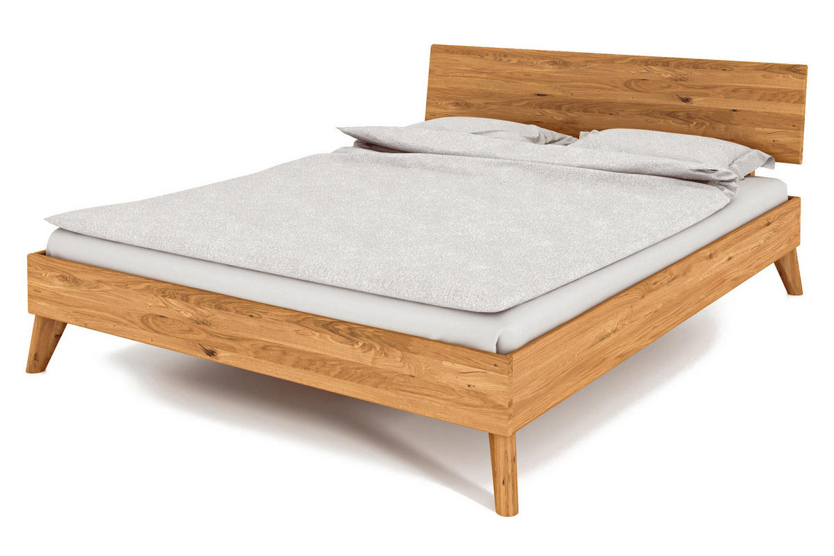 GREG 1 BETT Wildeiche - Wildeiche, Holz (180/190cm) - byoak