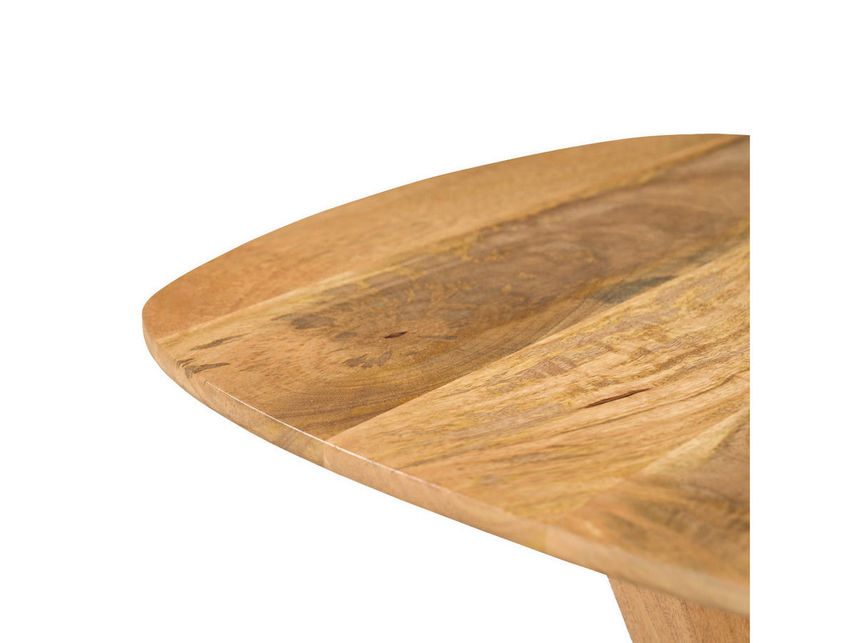 BEISTELLTISCH Deens Mangoholz 60 cm / 60 cm Natur - Naturfarben, Holz (60/60/65cm) - Villa Möbel