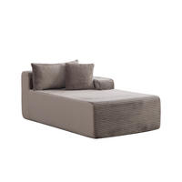RÉCAMIERE DE-35139 rechte Grau - Grau, Textil (100/74.5/174cm) - ComfortXL