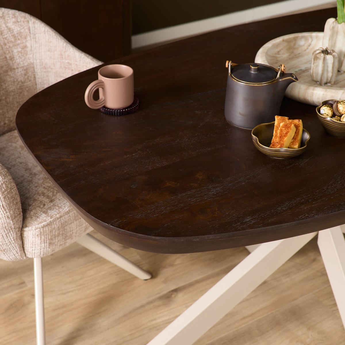 ESSTISCH Madison Braun 100/200/76 cm - Dunkelbraun, Holz (100/200/76cm) - Starfurn