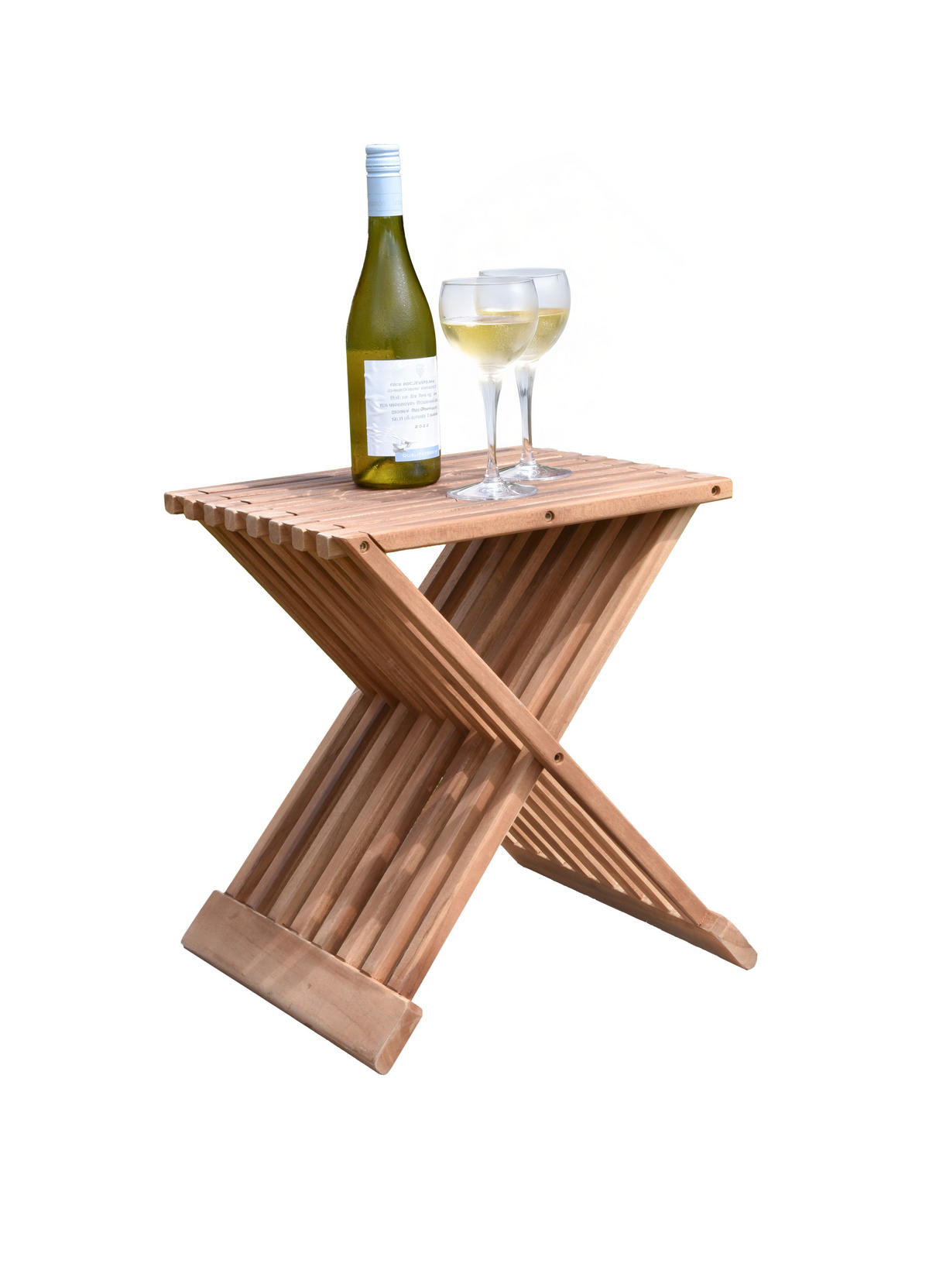 HOCKER Heinz Teak Teakbraun 44x39x29cm - Teakfarben, Holz (39/44/29cm) - DELUKE