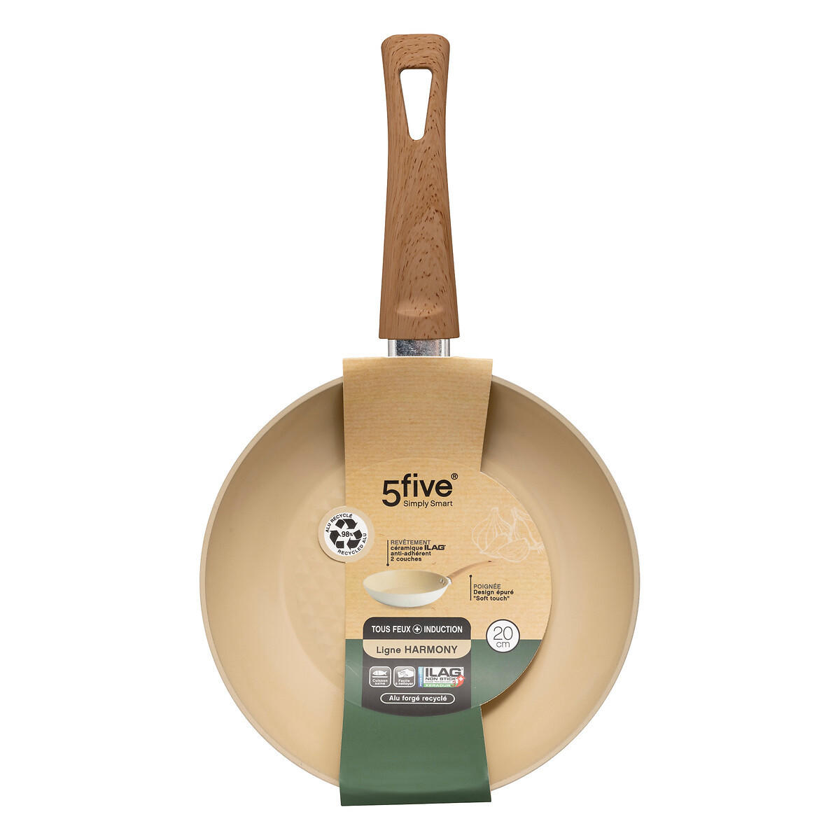 PFANNE Aluminium Harmony Ø 20,5 cm - Beige, Metall (20.5cm) - 5five Simply Smart