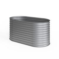 HOCHBEET Silber 160 x 82 cm - Silberfarben, Metall (160/80/82cm) - OK-Living