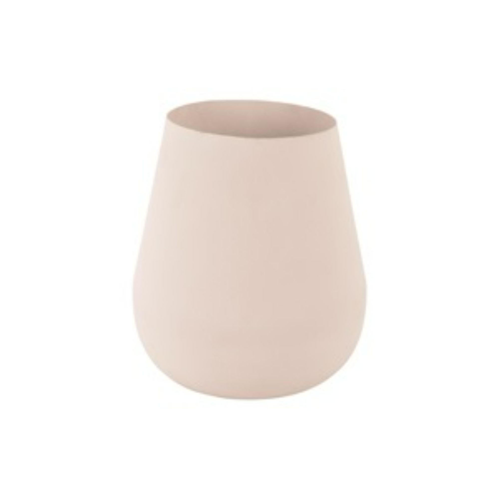 VASE Boaz Grau 22/22/25 cm - Grau, Metall (25cm) - Present Time