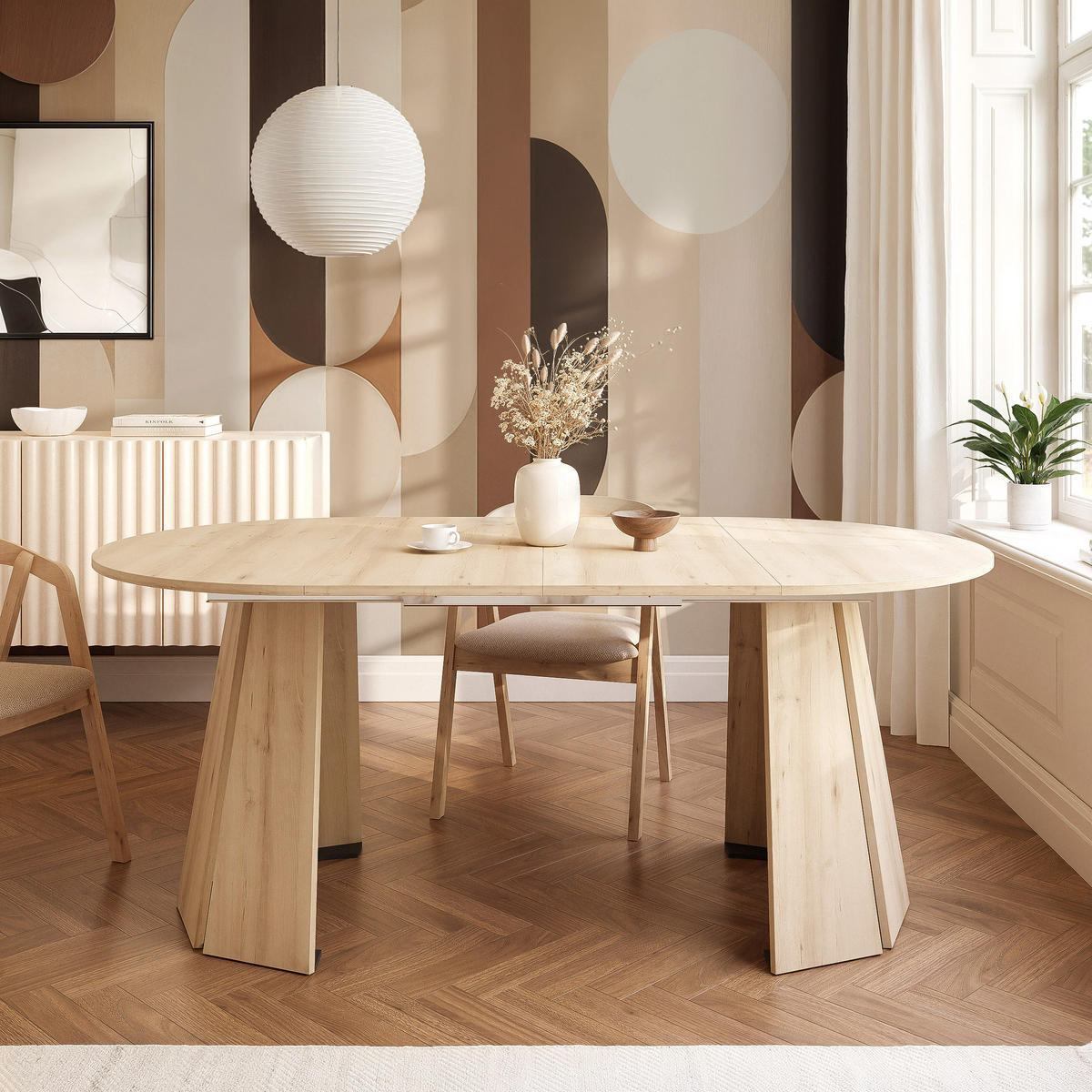 TISCH AUSZIEHBAR VERDA 100–180 cm, Farbe Buche - Buchefarben, Holzwerkstoff (100/180/76cm) - Idohome