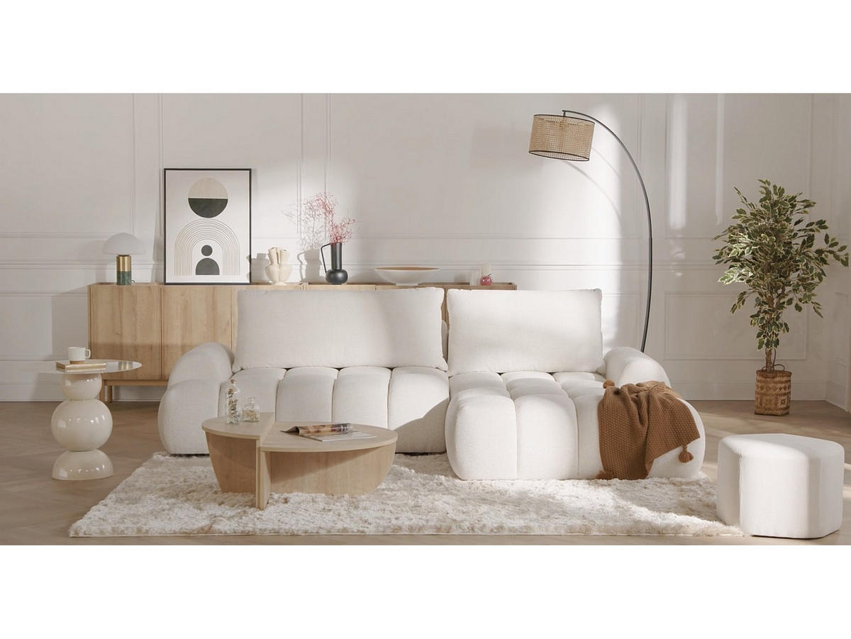 SCHLAFSOFA - 5 Personen-Sitzer - Stoff - Grün - - Grün, Textil (280/86/177cm) - Vente-Unique