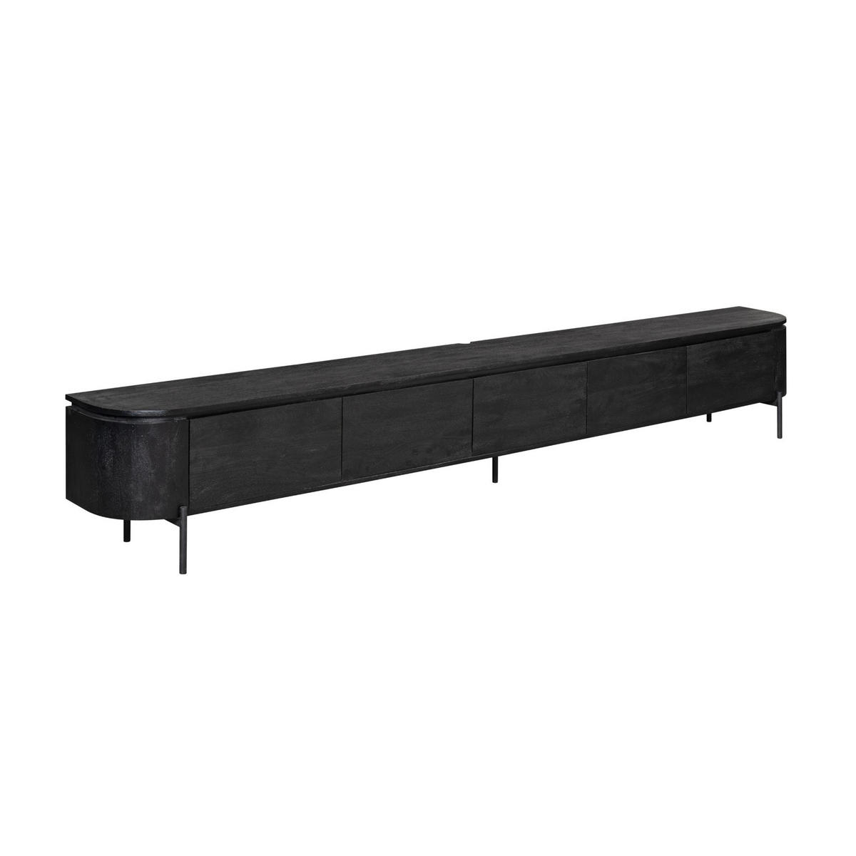 TV-MÖBEL Excellent Schwarz 35/280/30 cm - Schwarz, Holz (280/30/35cm) - Starfurn